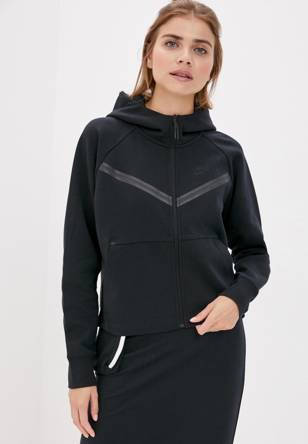 

Толстовка Nike, Черный, W NSW TCH FLC WR ESSNTL FZ HDY