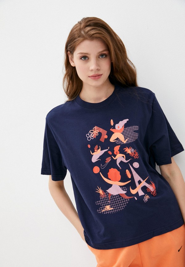 

Футболка Nike, Синий, W NKCT DF TEE ENHERGY RG