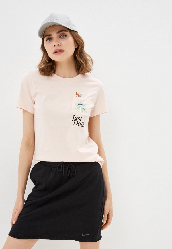 

Футболка Nike, Розовый, W NSW TEE REG SS PKT NATURE
