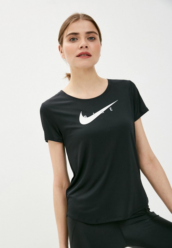 

Футболка спортивная Nike, Черный, W NK SWOOSH RUN TOP SS