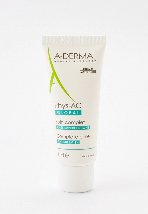 

Крем для лица A-derma, Прозрачный, для комплексного ухода за проблемной кожей "Phys-AC Global" ANTI-BLEMISH, 40 мл