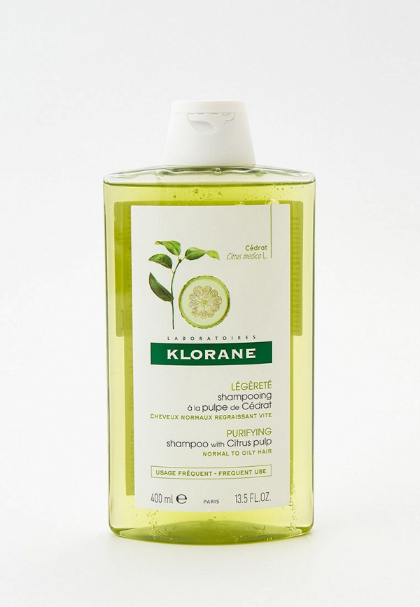 

Шампунь Klorane, Прозрачный, с мякотью цитрона "PURIFYING", 400 мл