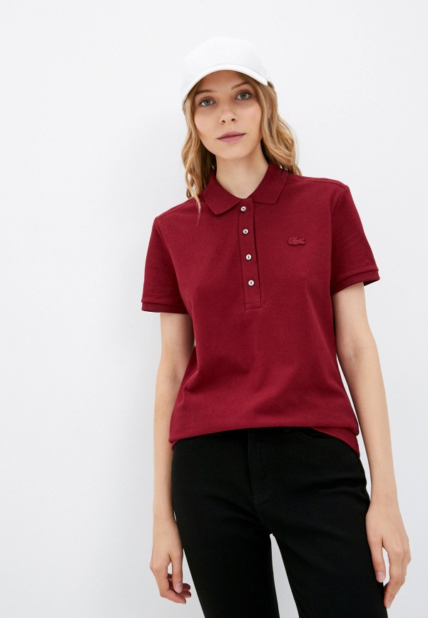 

Поло Lacoste, Бордовый