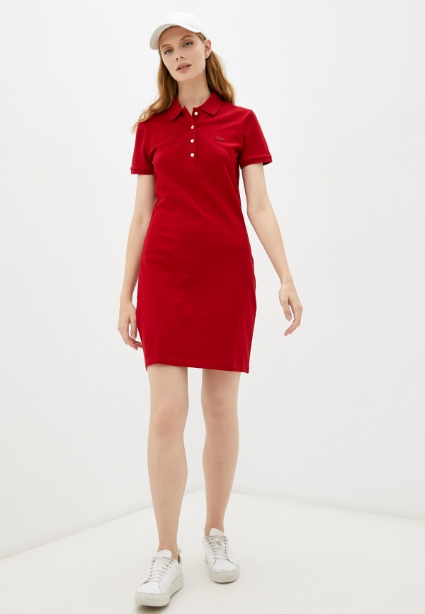Платье Lacoste цвет красный  Фото 2
