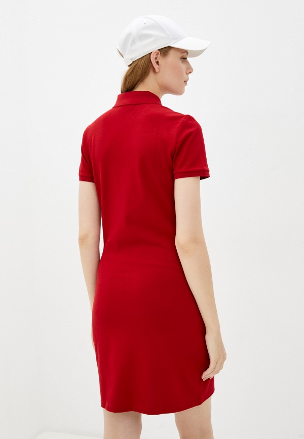 Платье Lacoste цвет красный  Фото 3