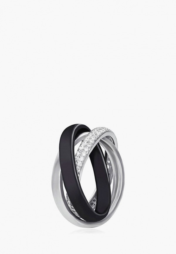 

Кольцо Silvex, Серебряный;черный, Silvex MP002XW08A5C