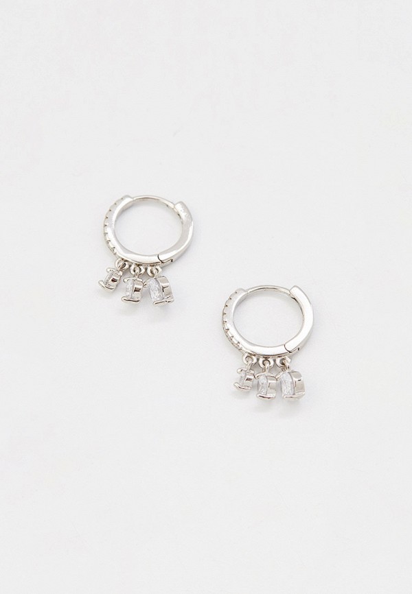 

Серьги Shine&Beauty, Серебряный, из латунного сплава с покрытием серебром 925 пробы