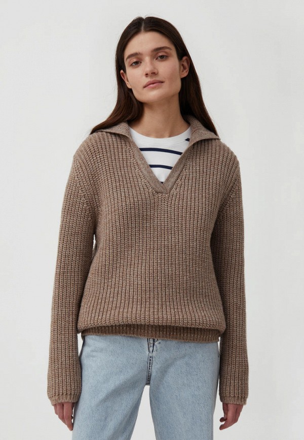 Пуловер Finn Flare бежевого цвета