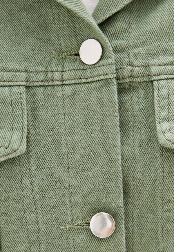 Рубашка джинсовая Frens цвет зеленый  Фото 4