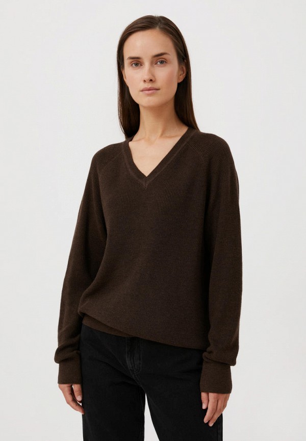 Пуловер Finn Flare коричневого цвета