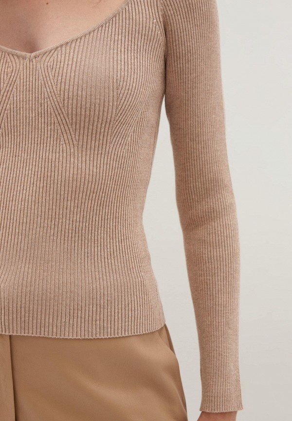 Пуловер Zarina цвет бежевый  Фото 5