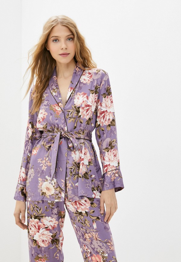 Пижама Indefini цвет фиолетовый  Фото 2