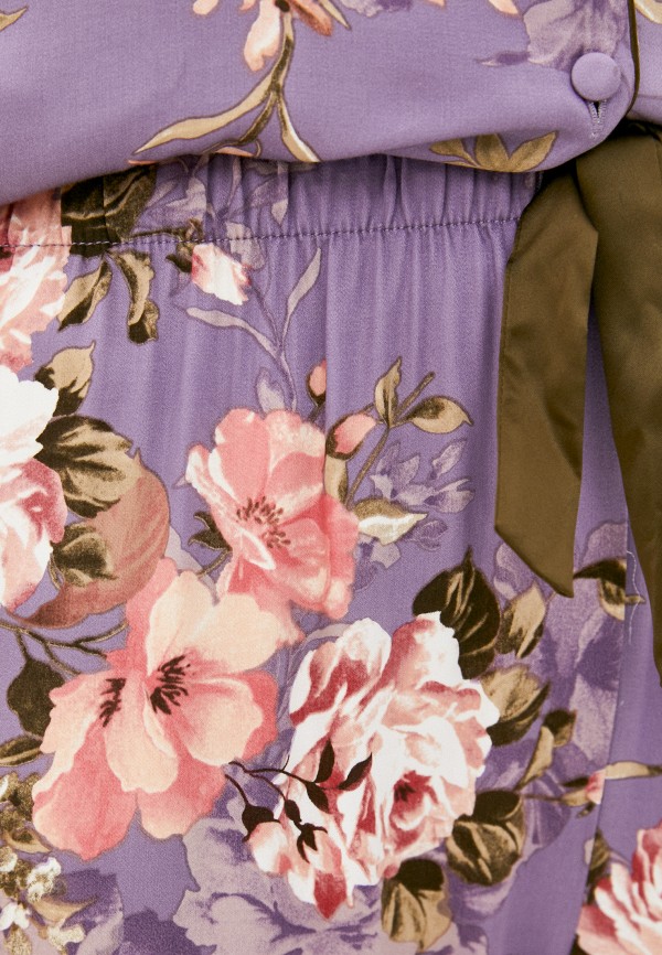 Пижама Indefini цвет фиолетовый  Фото 5