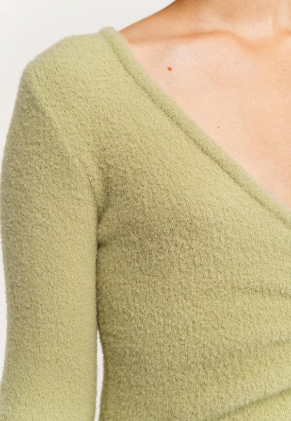 Пуловер Befree цвет зеленый  Фото 5