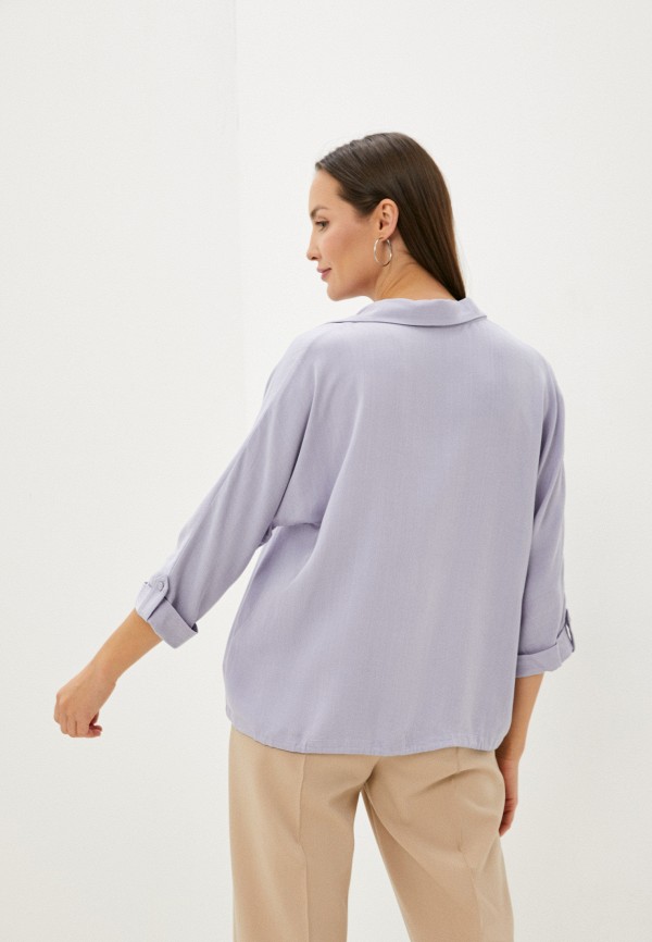 Блуза и брошь Baon цвет фиолетовый  Фото 3