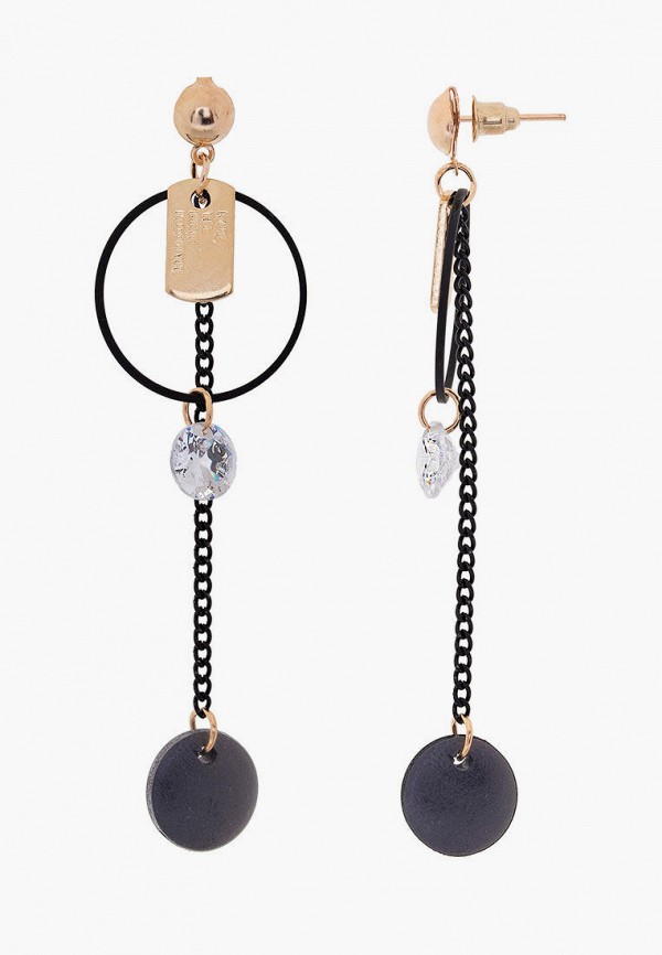 

Серьги Sherl, Золотой;черный, Sherl MP002XW08RGD
