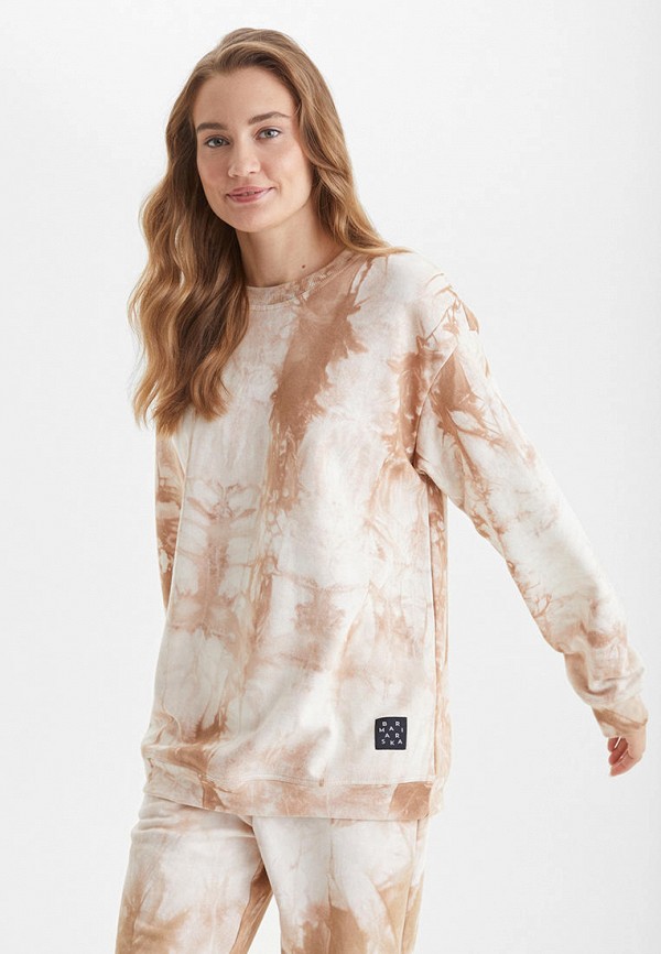 

Свитшот Barmariska, Бежевый, Tie-dye