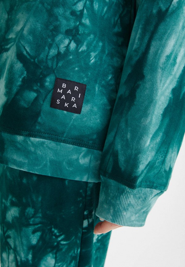 

Свитшот Barmariska, Зеленый, Tie-dye