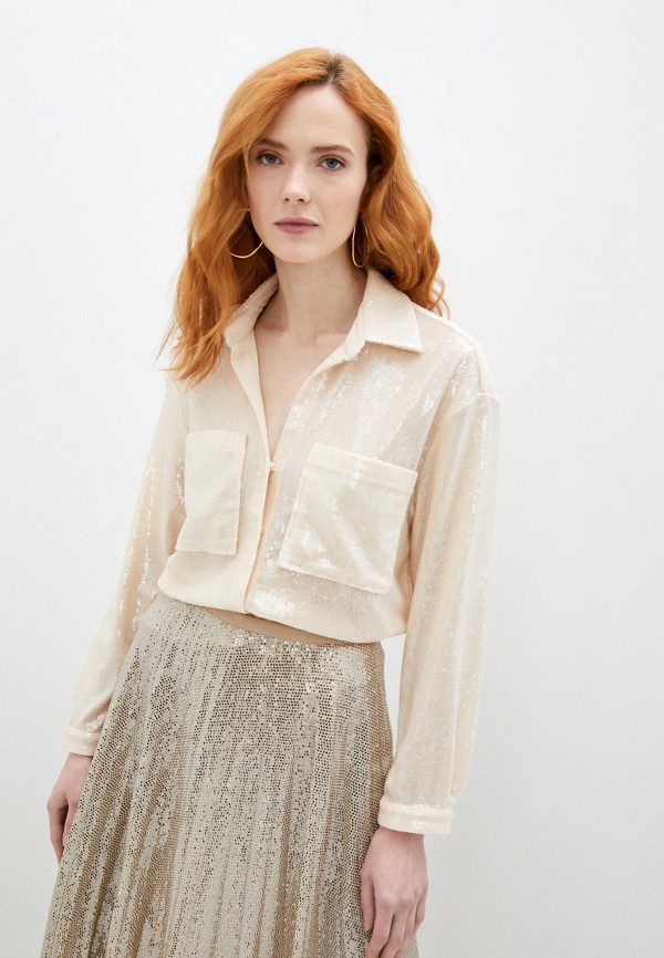 

Блуза Patrizia Pepe, Бежевый, Patrizia Pepe MP002XW08SG2