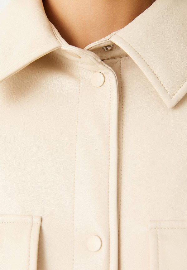 Куртка кожаная Sela цвет белый  Фото 5