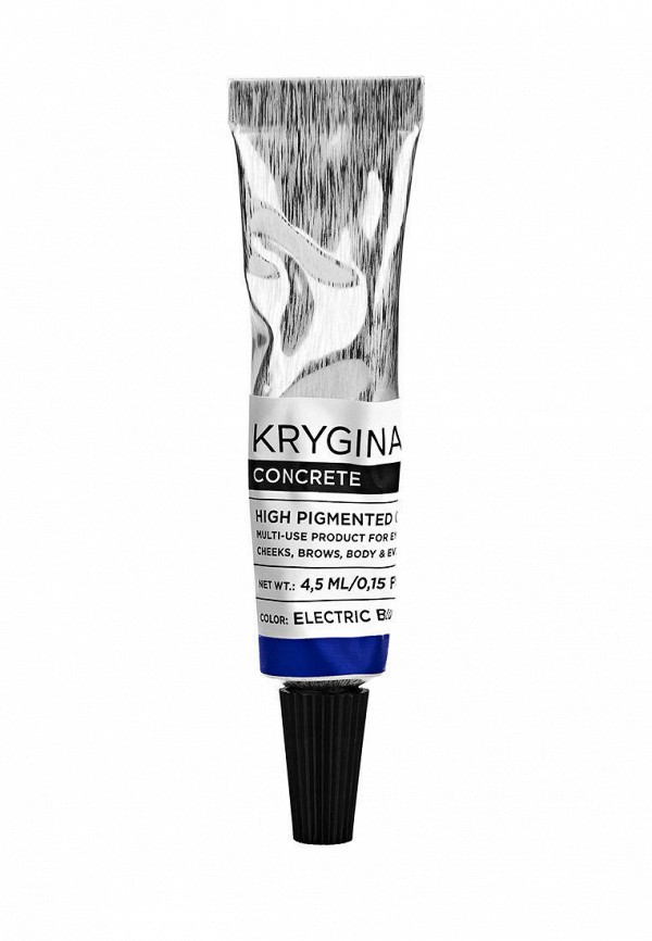 Пигмент для макияжа Krygina Cosmetics CONCRETE, универсальное средство, стойкий матовый финиш, тон electric blue, 4.5 мл