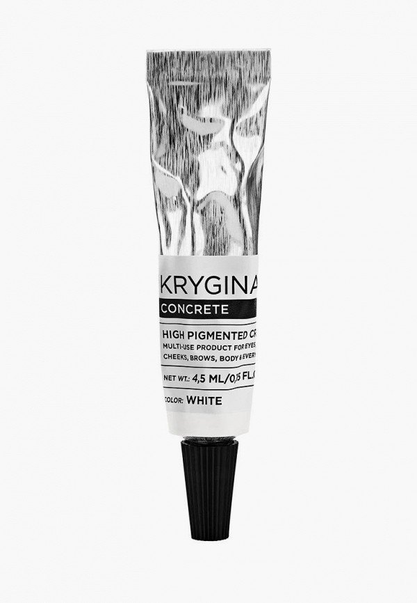 

Средство Krygina Cosmetics, Белый, универсальное для макияжа. Кремовый пигмент Concrete White, 4,5 мл