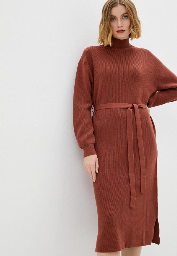 Платье Baon. Цвет: коричневый. Сезон: Осень-зима 2021/2022.