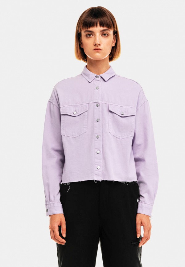 Рубашка джинсовая Befree фиолетовый  MP002XW08ZHD