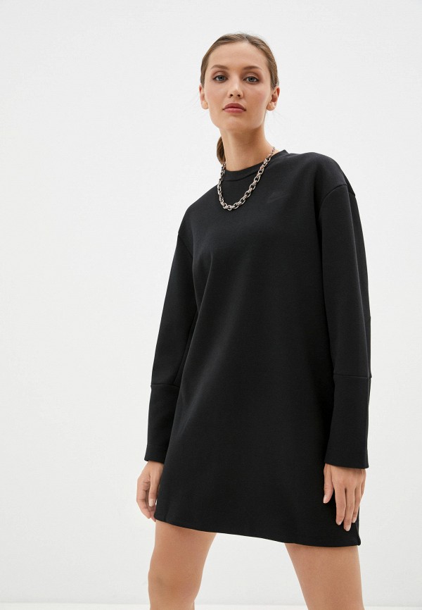 

Платье Nike, Черный, W NSW TCH FLC ESSNTL LS DRSS