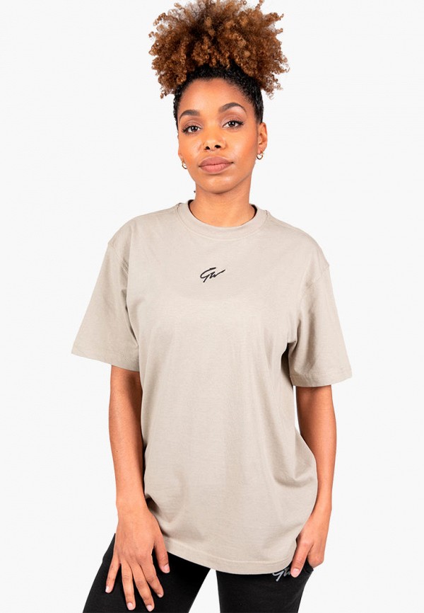 

Футболка Gorilla Wear, Бежевый, Bixby Oversized