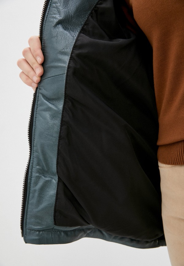 

Куртка кожаная Снежная Королева, Бирюзовый