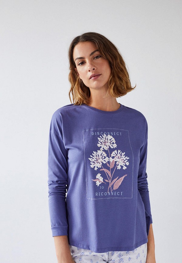 

Лонгслив домашний women'secret, Синий, women'secret MP002XW09L5C