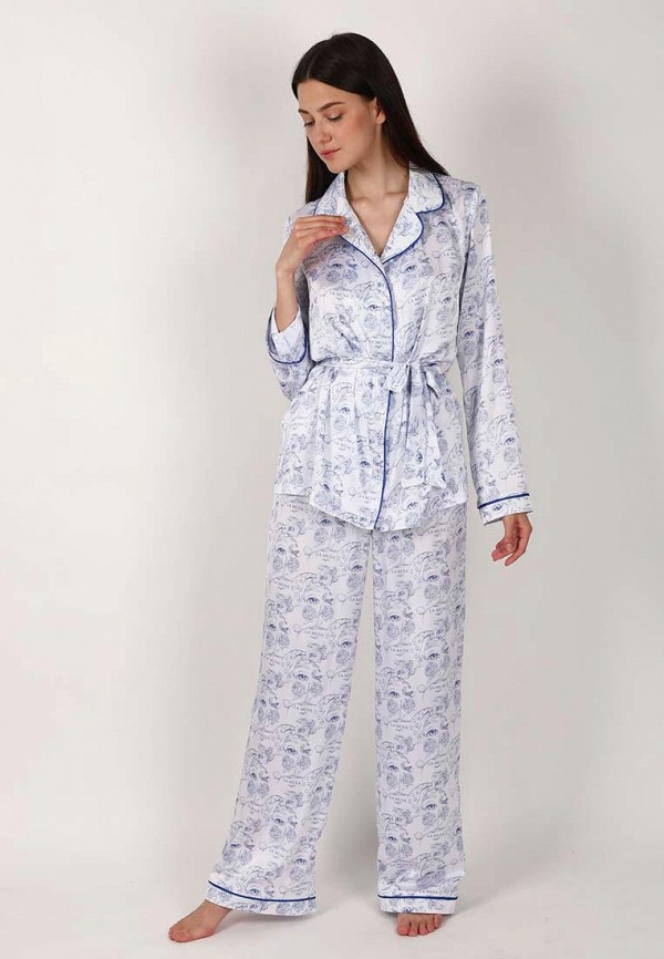 

Пижама La Musa, Белый, Porcelain Loungewear