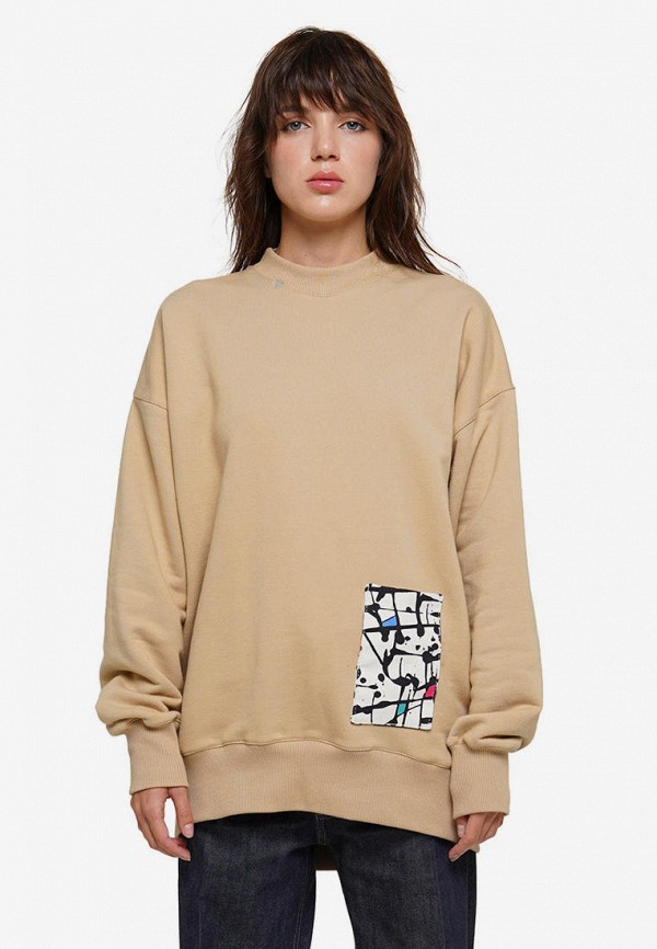 

Свитшот WhyNotDenim, Бежевый, WhyNotDenim MP002XW09LDV