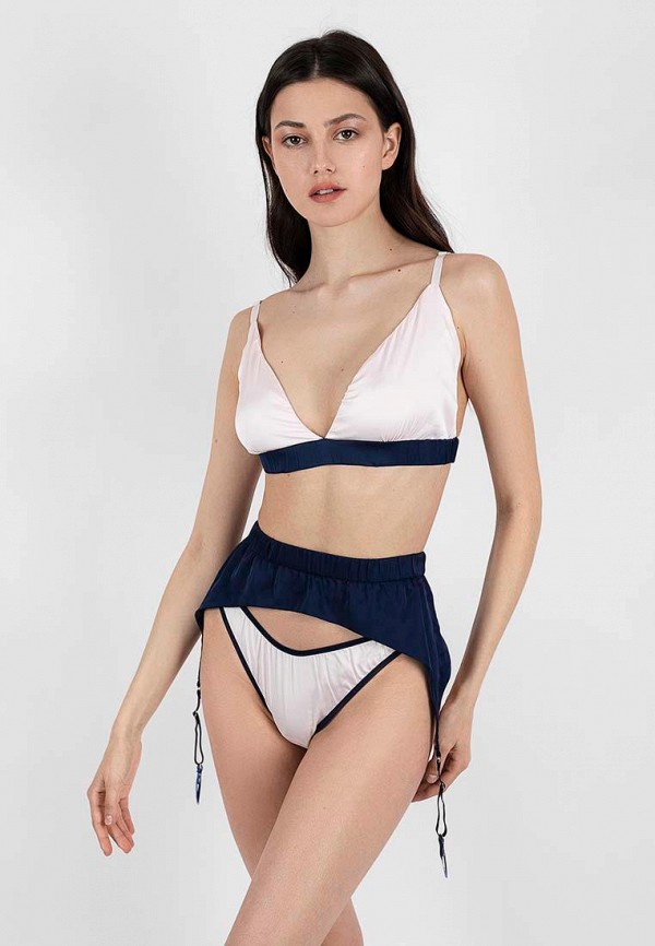 

Бюстгальтер, пояс и трусы La Musa, Белый, Aurora Lingerie