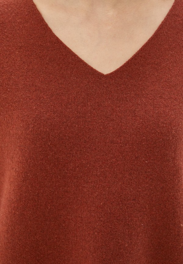 Пуловер Agenda цвет коричневый  Фото 4