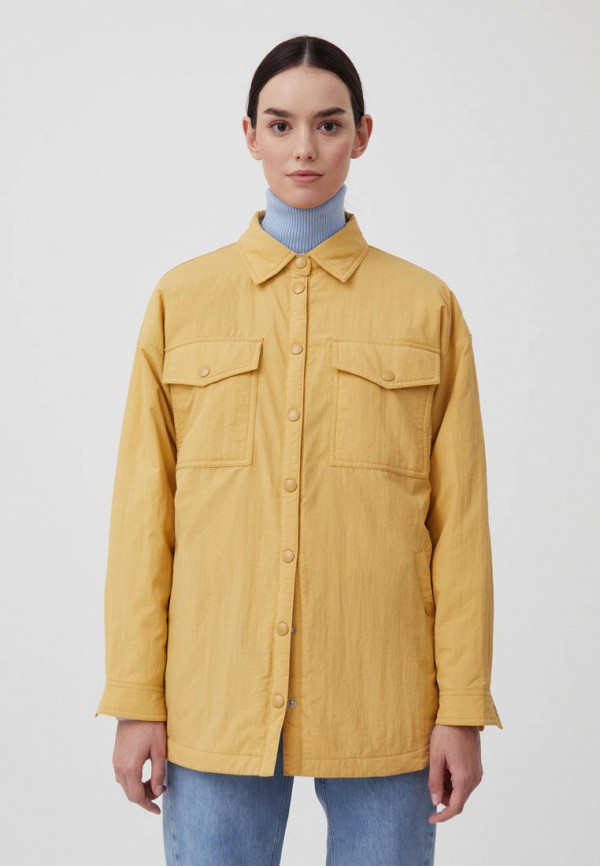 Куртка утепленная Finn Flare желтого цвета