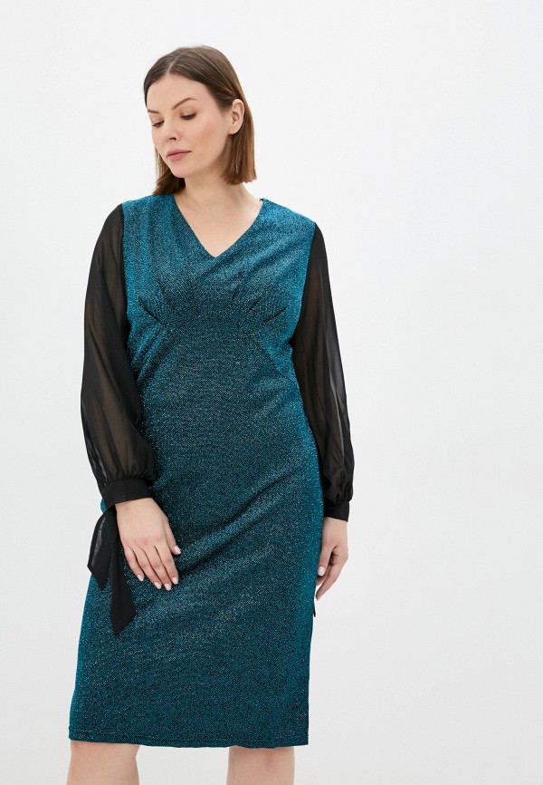 Платье Olsi бирюзового цвета