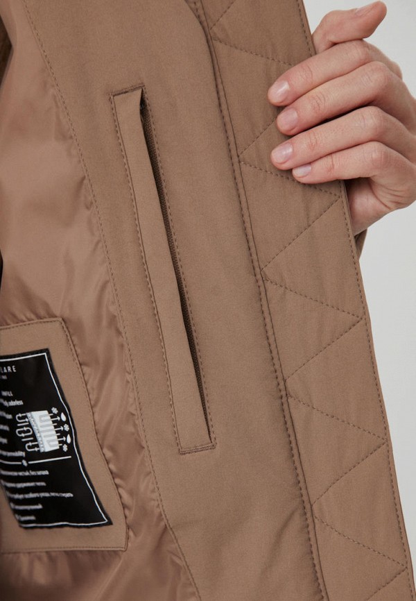 Куртка утепленная Finn Flare цвет коричневый  Фото 6
