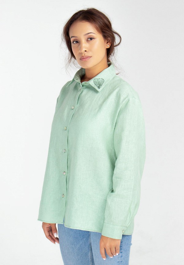 Рубашка Physis Design зеленого цвета