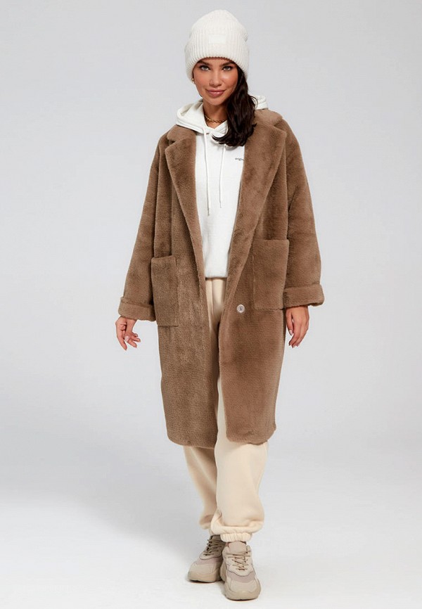 Пальто Marco Bonne` цвет коричневый  Фото 4