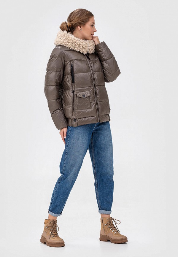 

Куртка утепленная Clasna, Коричневый, Clasna MP002XW09VZ9