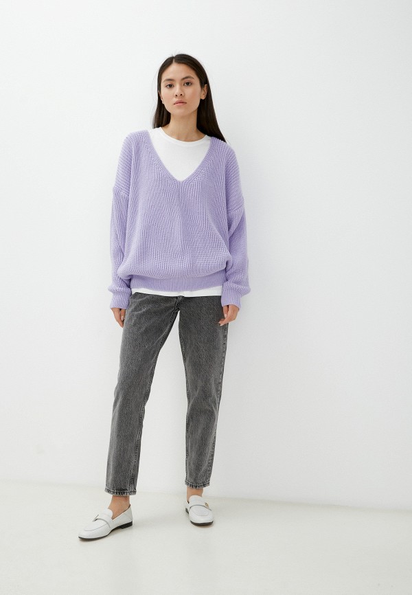 Пуловер Iglena цвет фиолетовый  Фото 2