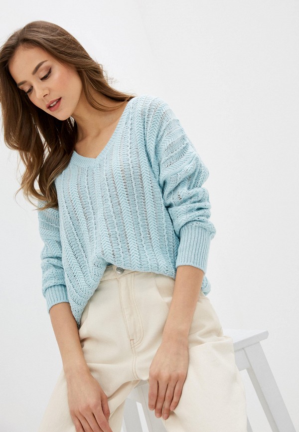 

Пуловер Colin's, Голубой, Colin's MP002XW09YEM