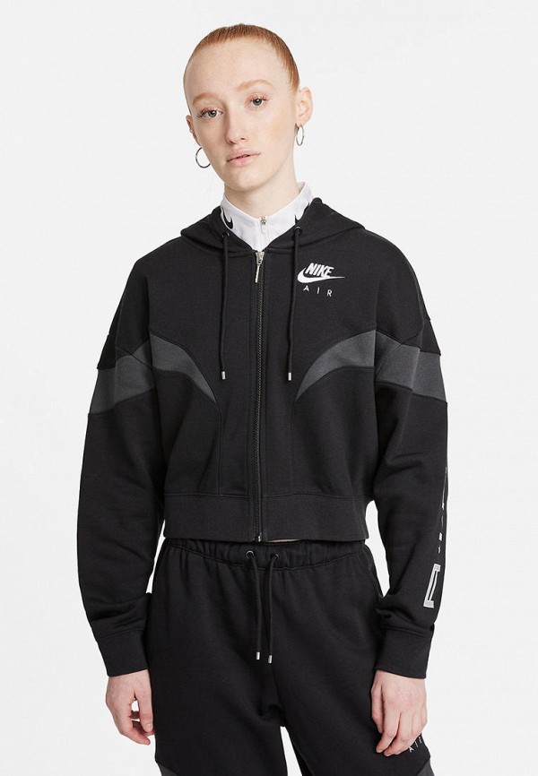 

Толстовка Nike, Черный, W NSW AIR FLC GX FZ HOODIE