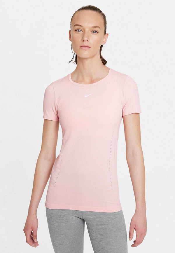 

Футболка спортивная Nike, Розовый, W NK DFADV AURA SLIM SS TOP