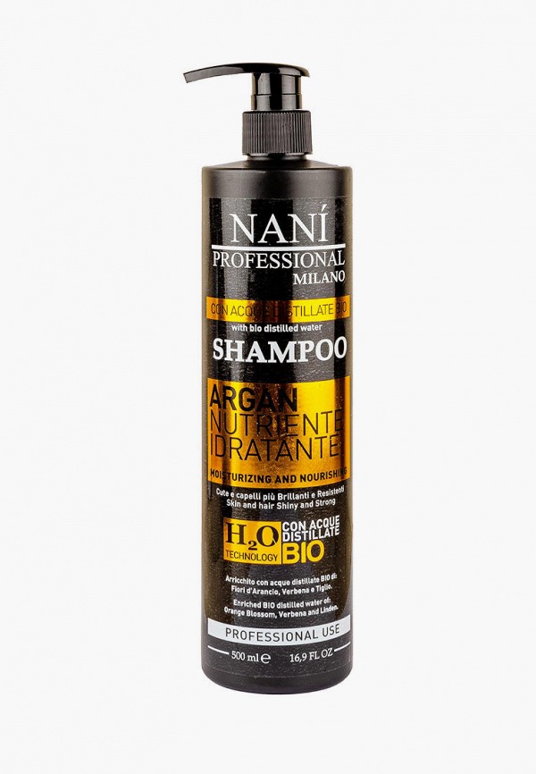 

Шампунь Nani Professional, Черный, Nourishing Moisturizing Argan, 500 мл