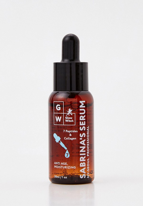 

Сыворотка для лица Glow witch, Прозрачный, GLOW WITCH Антивозрастная сыворотка для лица с комплексом из 7 пептидов и коллагеном "Sabrina's Serum" Корея, 30 мл.