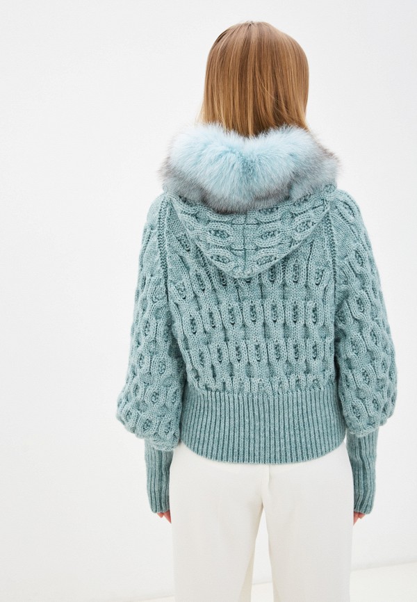 Кардиган V.S бирюзовый, размер 52, фото 3