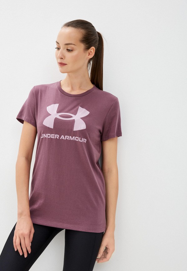 

Футболка спортивная Under Armour, Фиолетовый, Live Sportstyle Graphic SSC